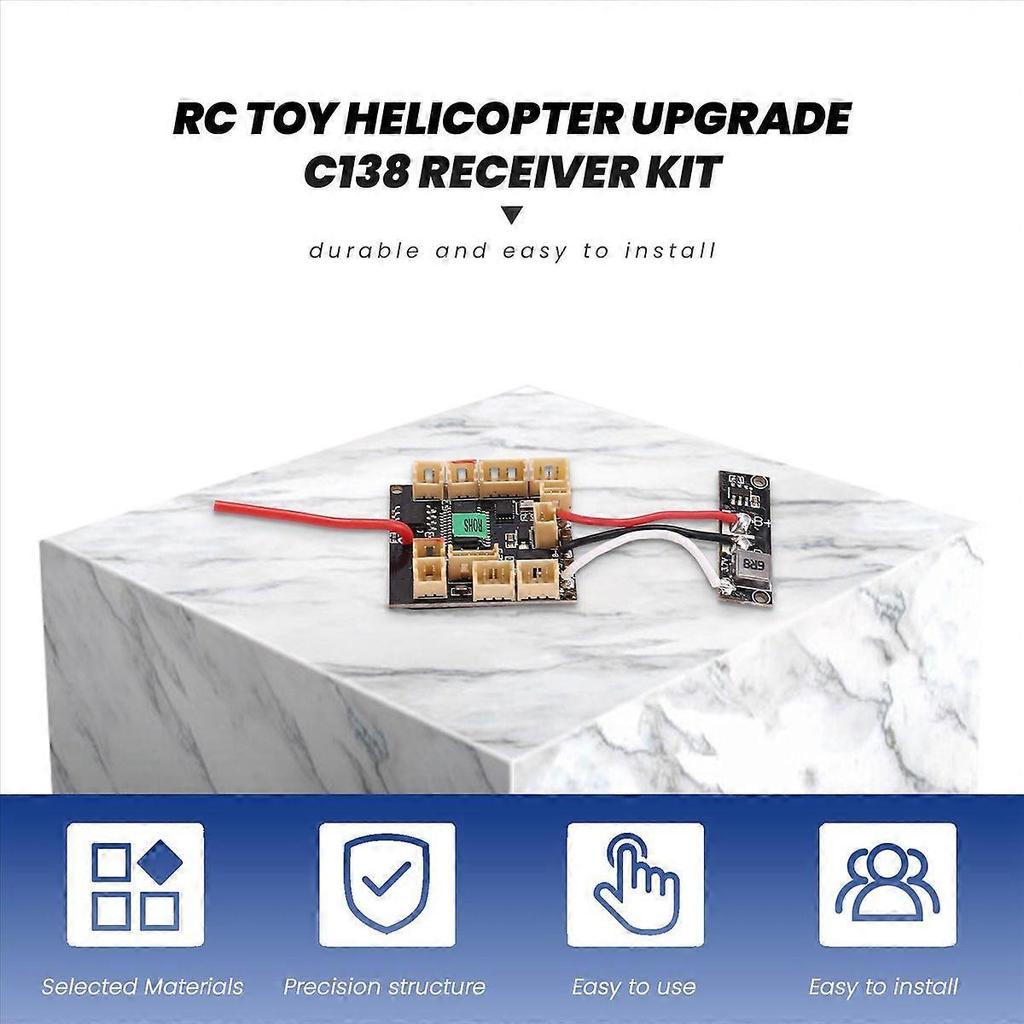 Sada přijímače C138 pro RC ERA C138 Bell 206 RC Hračkový Vrtulník Díly