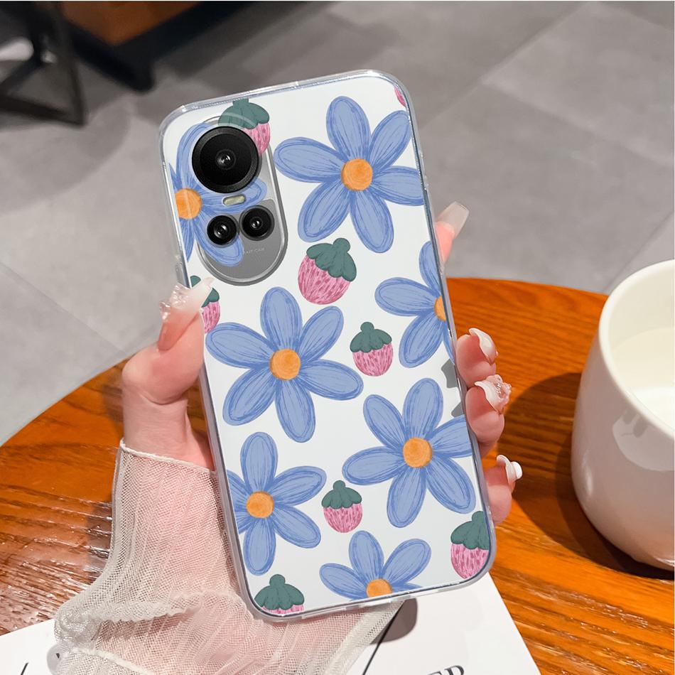 Case For Oppo Reno 10 Pro 5G Special Soft Silicone Transparent Anti Drop Phone Cover For Oppo Reno10 10Pro Back Shell Funda Capa