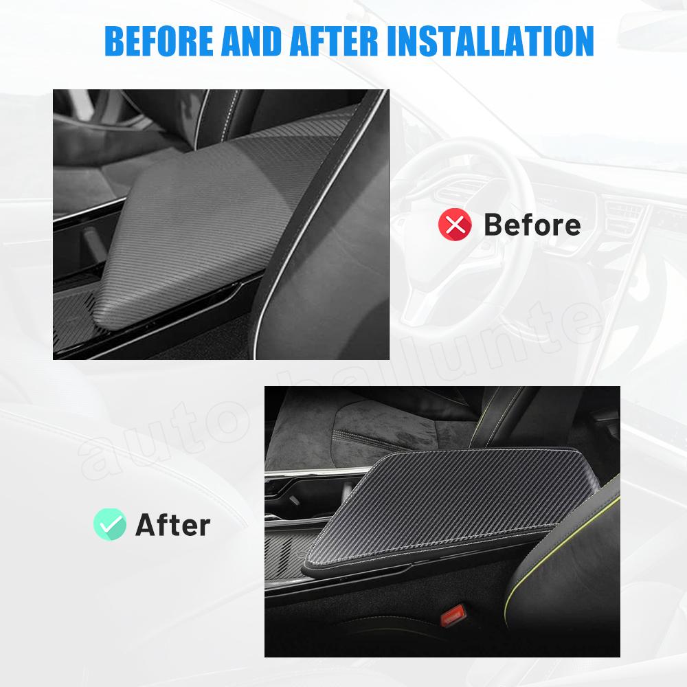 Car Armrest Cover Center Console Leather Pad Fit for Kia EV6 2022 2023 Central Console Armrest Box Protector Interior