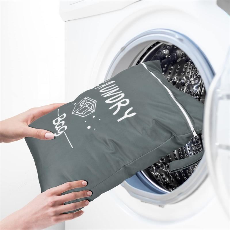 Laundry Bags Waterproof Dirty Clothes Organize Pouch Cute Print Washing Bags For Clothing Protect Bathroom Laundry Outdoor