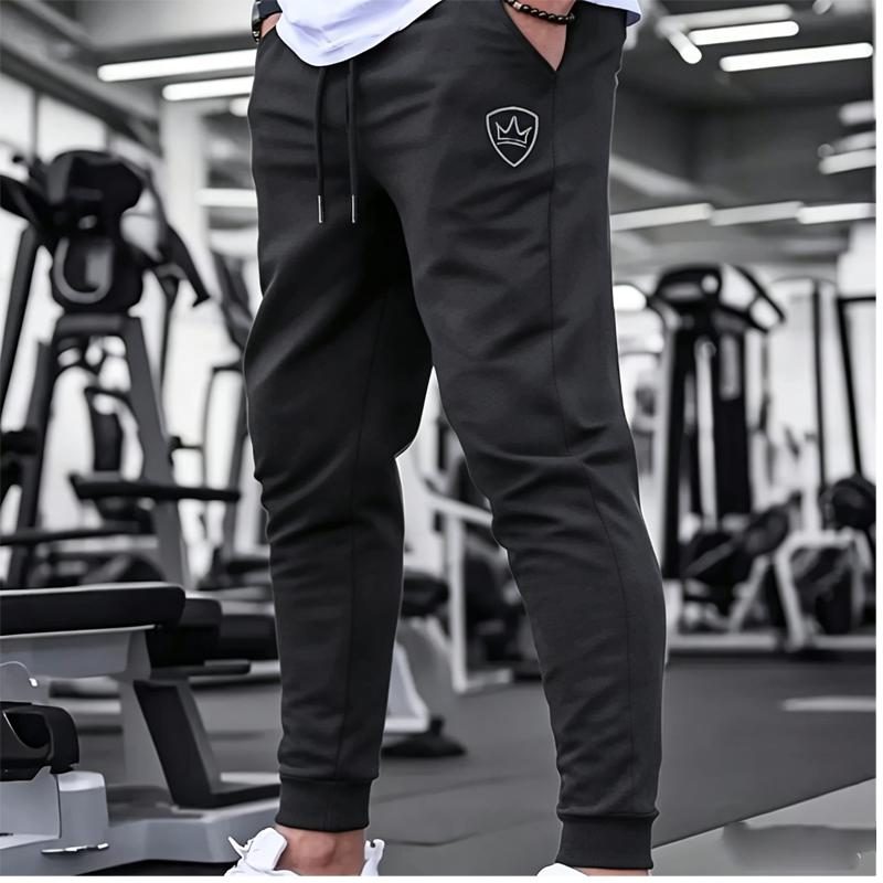 Men's Jogging Pants - Printed Multi Pocket Drawstring Slim Fit Pants - Sports and Fitness Casual Pants, Comfortable and Soft,