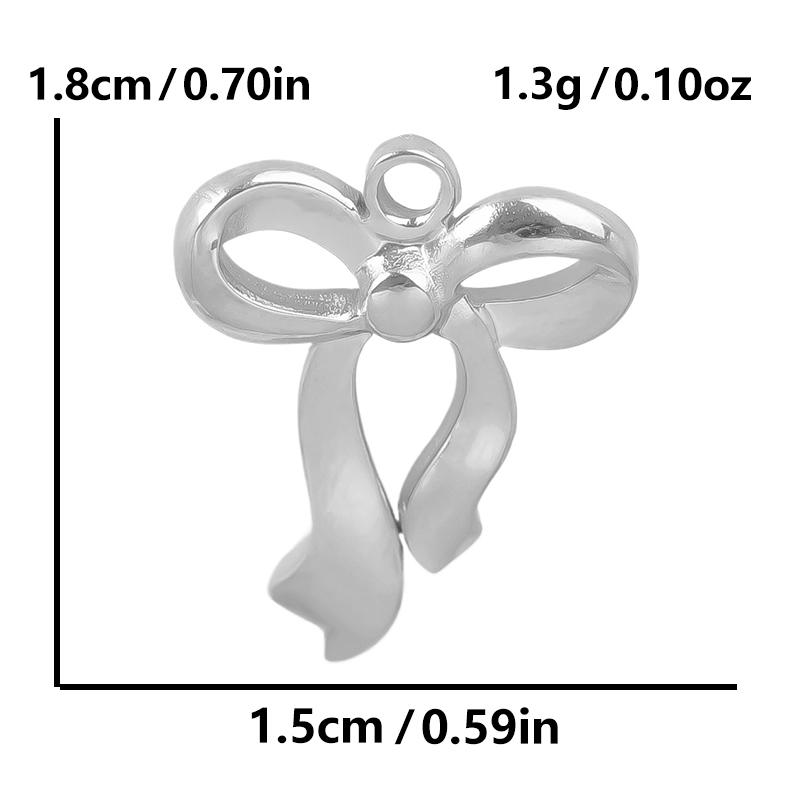 6pcs Breloque Acier Inoxydable Stainless Steel Music Note Flower Charms For Jewelry Making Supplies Heart Pendant Diy Materials
