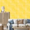 Stars Wallpaper Yellow and Cream for Living Room and Bedroom 50x1000