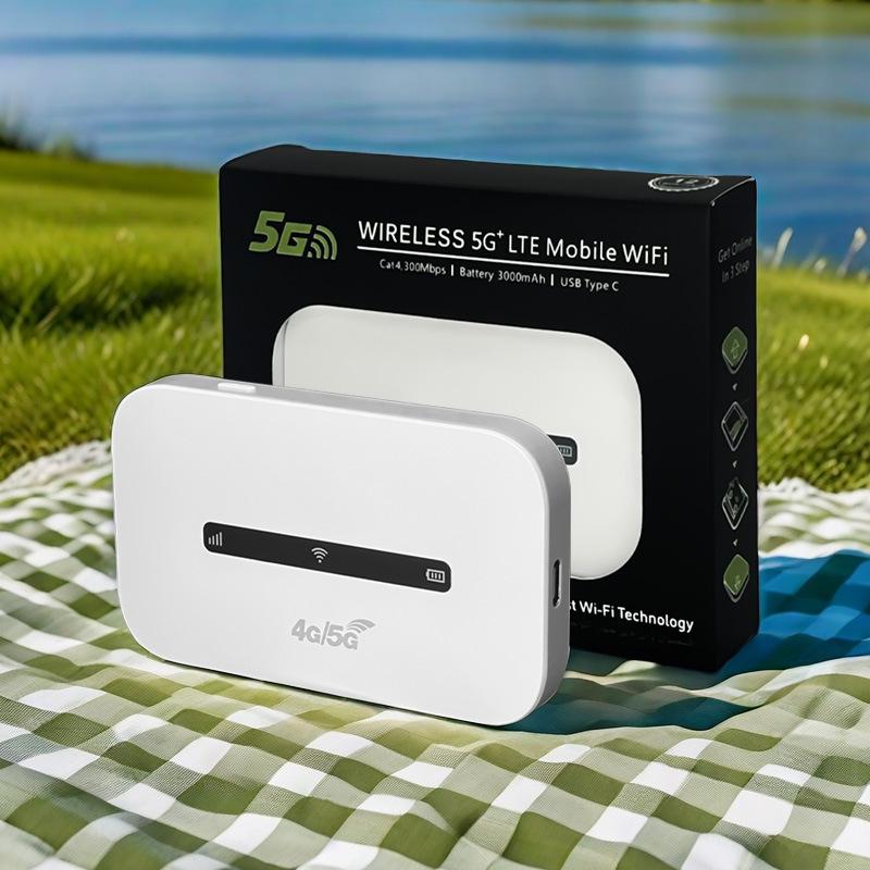 4G Portable WiFi Router with SIM Slot, 3000mAh Battery, Colorful Lights - Cambodia Series