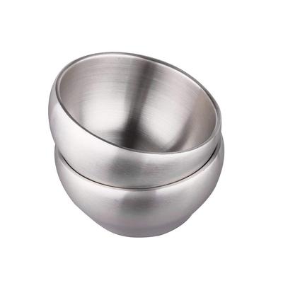 IMEEA Rice Ramen Rice Stainless Udon Dishwasher Heat Double Set of Silver Bowl, Bowl, Bowl, Dishware, Steel, Bowl, Safe, Resistant, Layer, 15.2cm, 2,