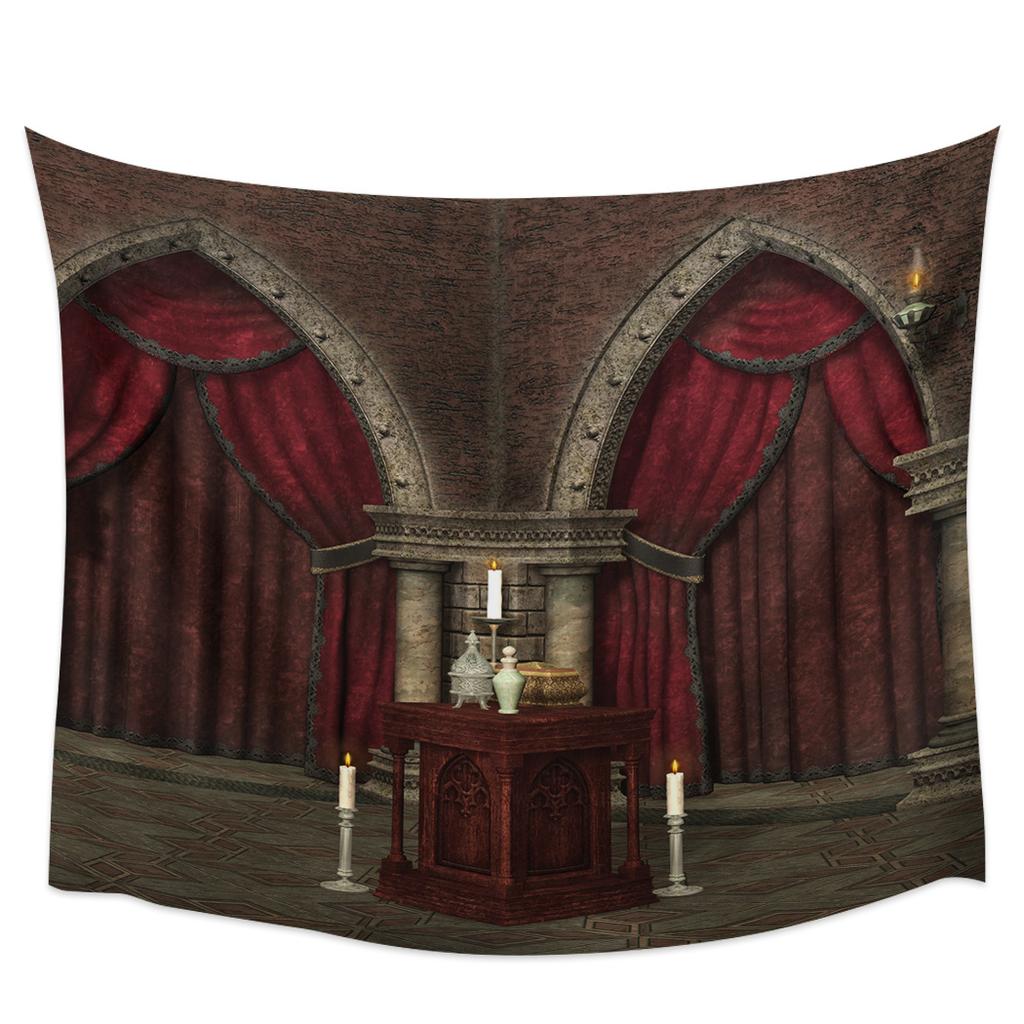 Halloween-Horror-Nächte-Wandteppich, Wandbehang, Hippie-Wandteppich, Heimdekoration, Wohnzimmer, Schlafzimmer, Wanddekoration, Hintergrundstoff