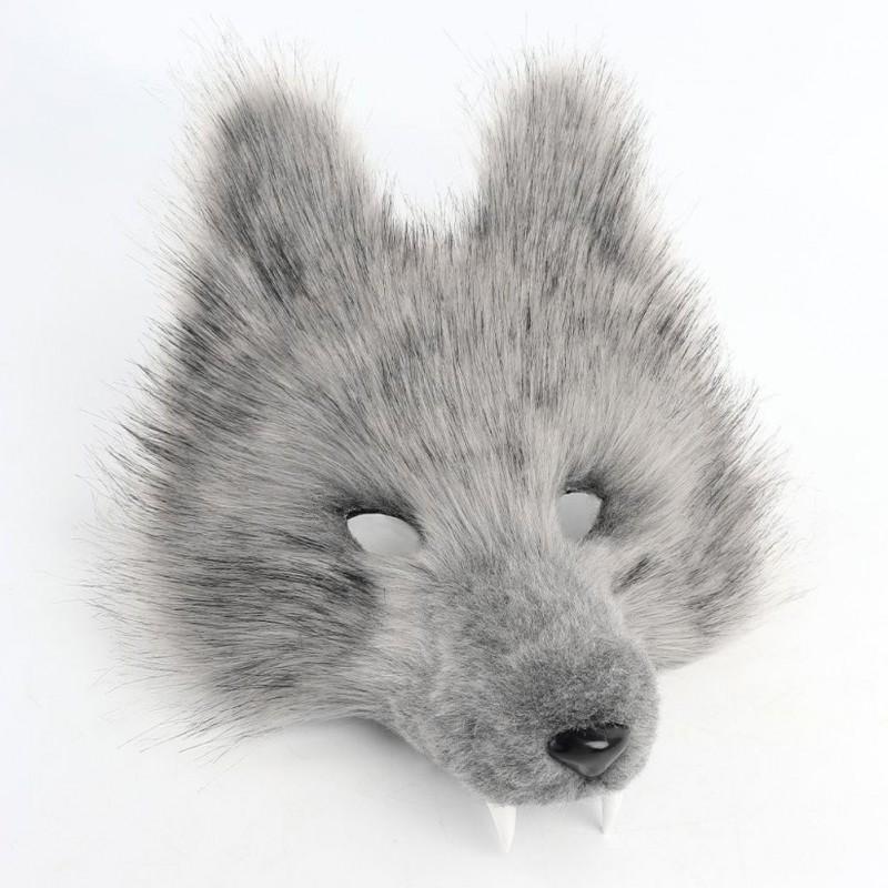 Halloween Wolf Teeth Mask Set 3D Cosplay Face Cover Party Costume Prop Adults