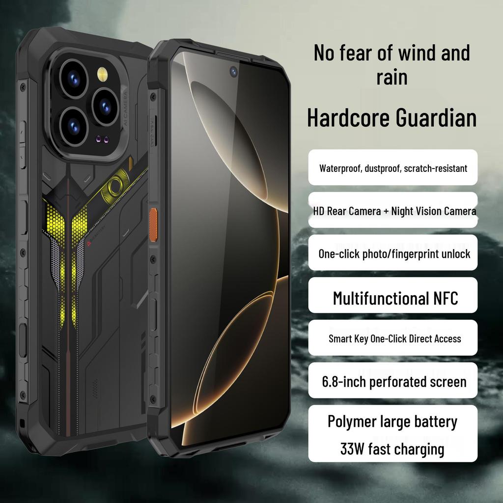S17Ultra 6.8-inch IP68 Waterproof Smartphone with NFC, Infrared, Drop-Proof Design, and Extended Standby