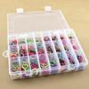 24 Slots Plastic Storage Jewelry Box Compartment Adjustable Container For Bead Earring Box For Jewelry Rectangle Box 13.5x19.5cm