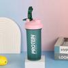 Sport Shaker Bottle 600Ml Whey Protein Powder Mixing Bottle Leak-Proof Sport Fitness Gym Shaker Outdoor Plastic Drink Bottle