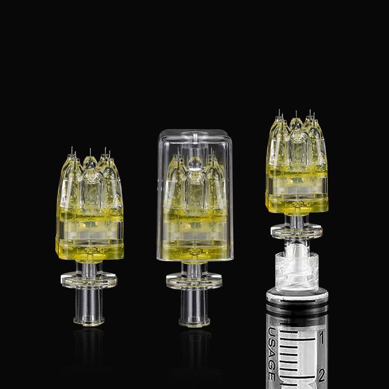 Ac cu lumină de apă făcut manual pentru mezoterapie cu mai multe ace Pistol injector cu mai multe ace 5 pini pentru ac de injecție cu acid hialuronic