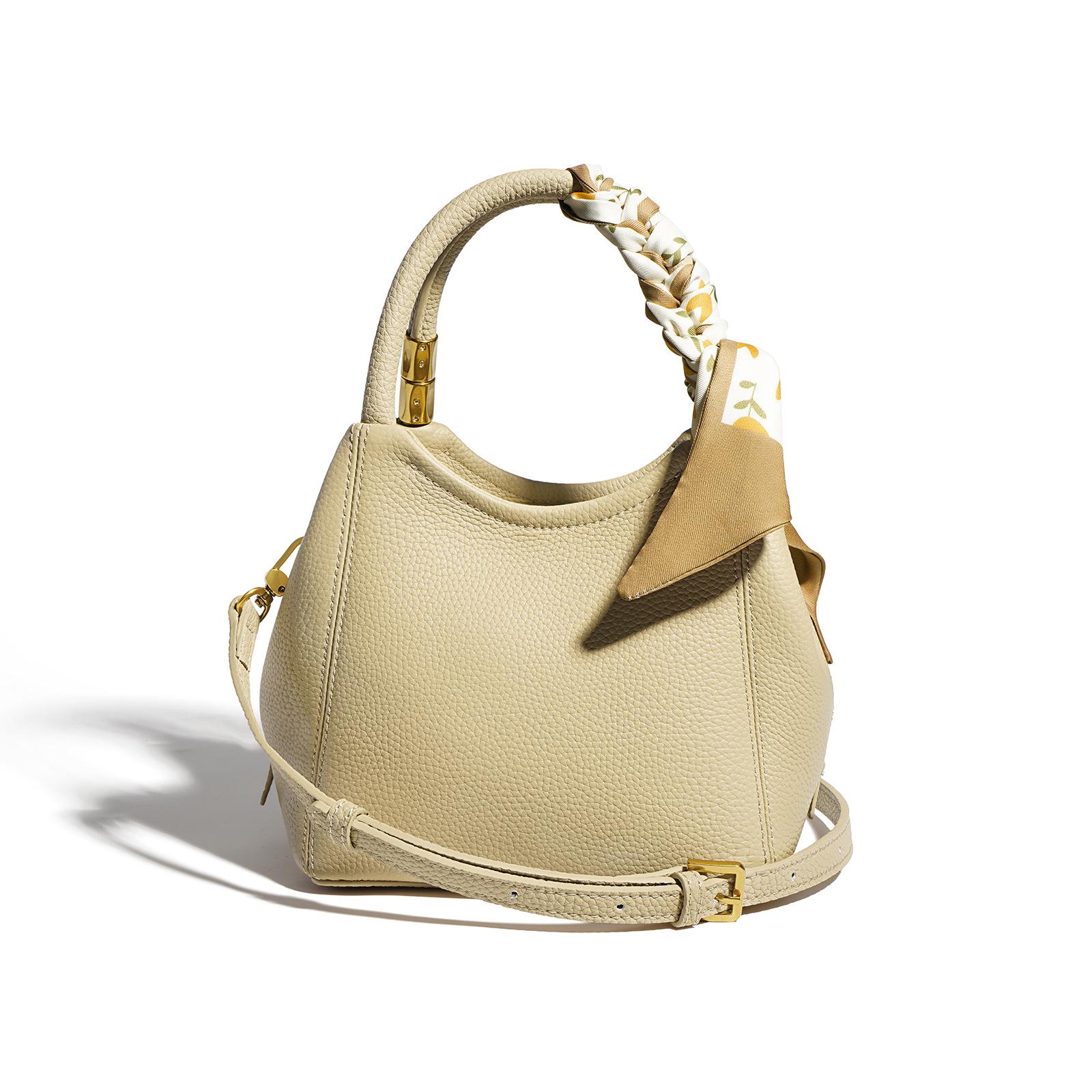 

[] Сумка-ведро из коровьей кожи первого слоя, нишевая, высококачественная, с текстурированной кожей, женская сумка, одноплечная, кроссбоди, сумочка