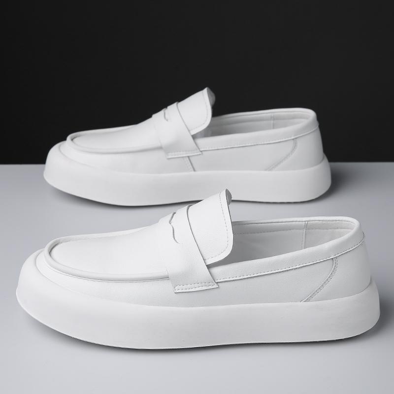 Fashion Spring Autumn Hot Selling Men's Loafers Massage Sole Simple Leather Casual Shoes Office Interview Versatile Men's Business Shoes