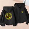 Children Zipper Cardigan Hoodies Cobra Tops Boy Black Girls Pink Sweatshirt Coat Long Sleeve Harajuku Casual Hooded Pullovers