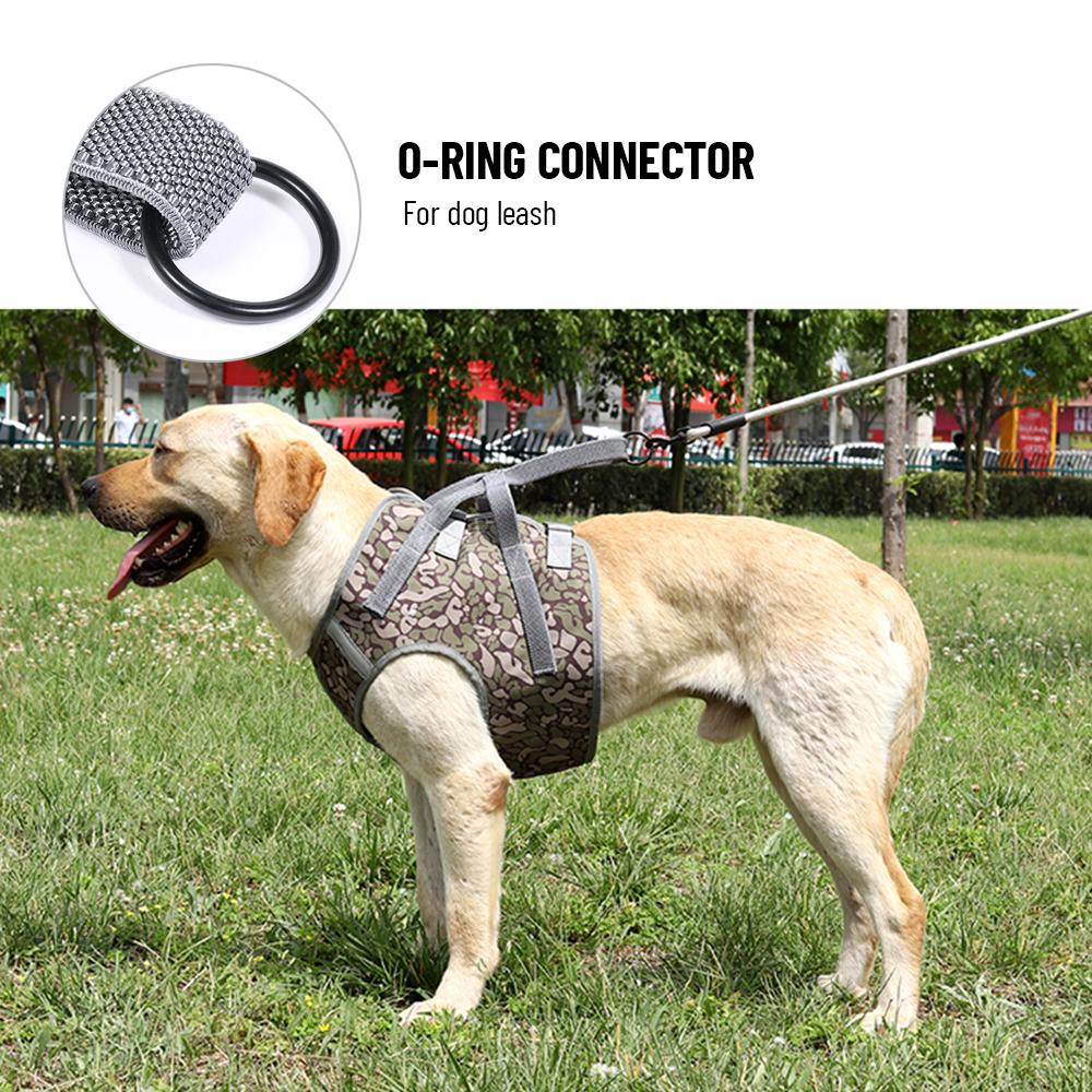Honden tuigje met handvat voor middelgrote en grote honden Training Wandelen Huisdier Reflecterend Vest