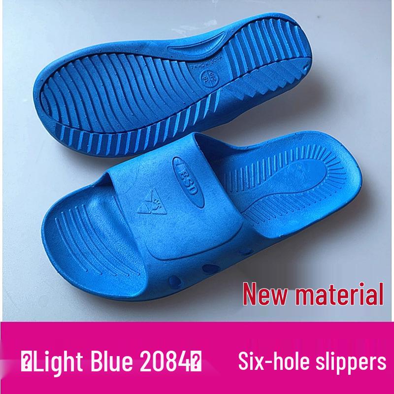 Anti-Static Breathable Cleanroom Slippers, Dustproof Work Shoes with Thickened Soft Sole