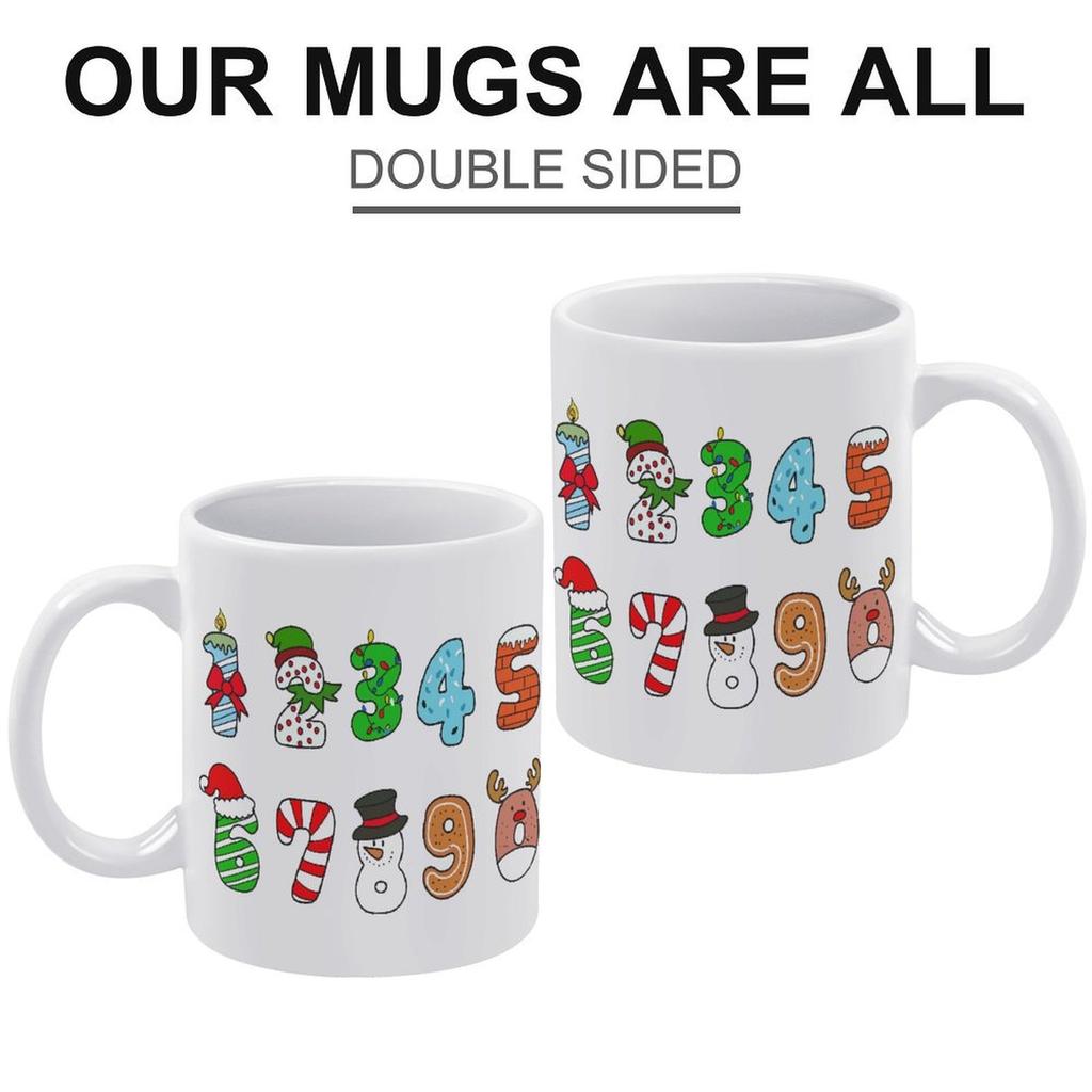 1 Stück 11oz Weiße Tasse mit doppelseitigem Druck Perfekt für Zuhause, Büro, Trinkzeit und eine ausgezeichnete Geschenkidee für Feiertage, Geburtstage und Veranstaltungen