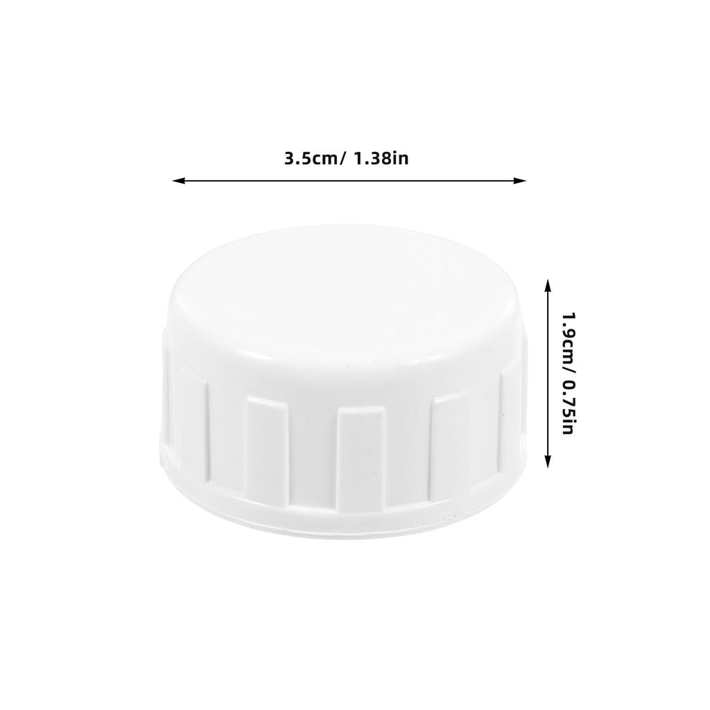 20 Pcs PVC Internal Thread Pipe Cap Plug 1 2 Inch High Strength Lightweight Irrigation System Sprinkler Swimming Pool Cold Water