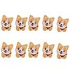 10Pcs Dog Embroidery Iron On Patches Adhesive Embroidery Appliques For Clothing Jackets Bags Hat Decoration and Sewing