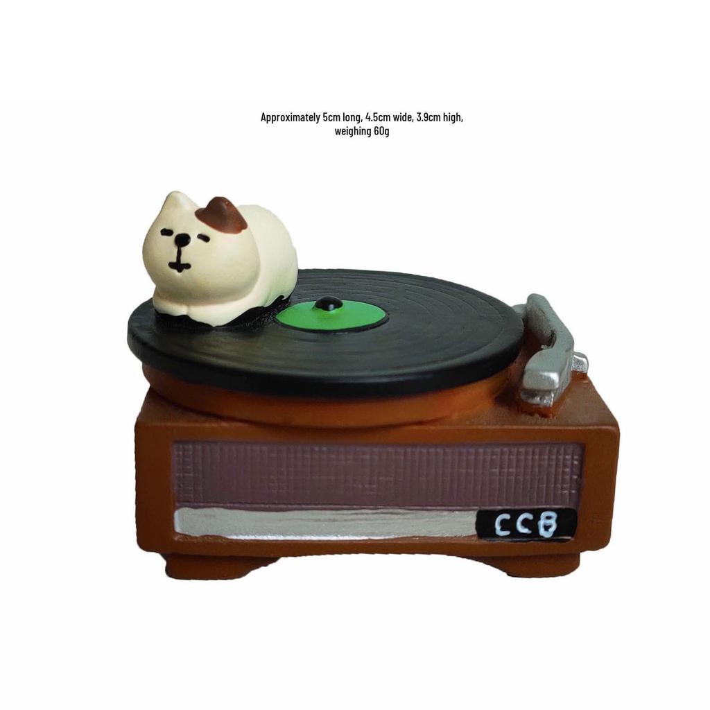 Piano Cat Resin Ornament Blind Box – Trendy Bartender Miniature Decoration & DIY Craft