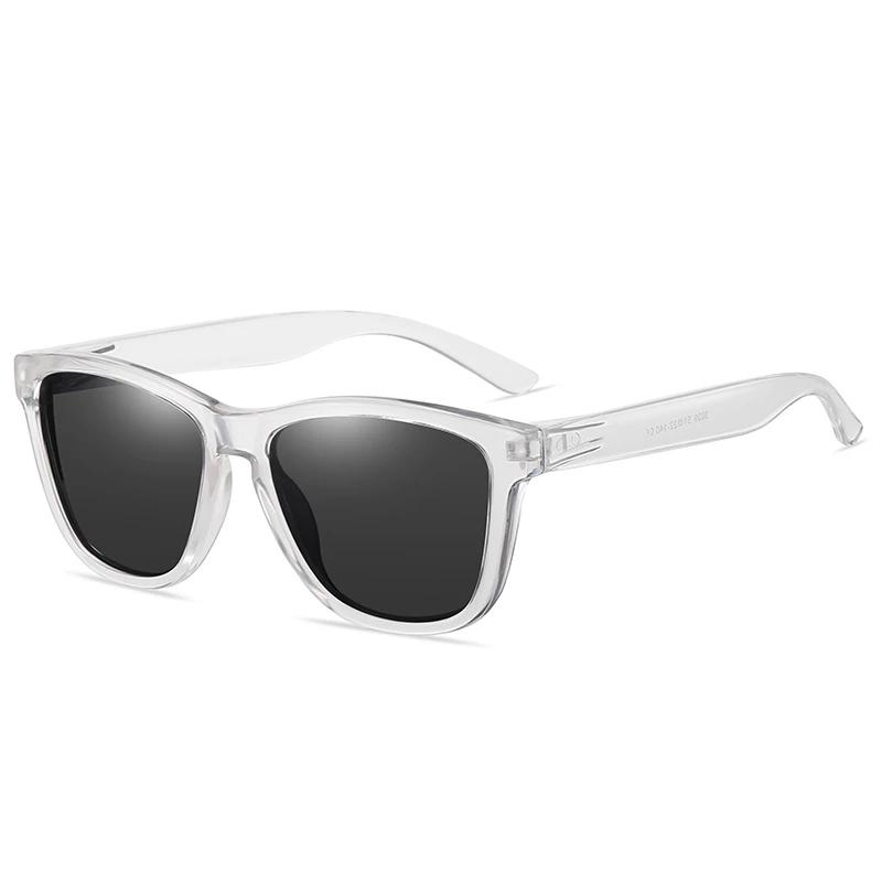 0 -0.5 -0.75 To -6.0 Colorful Lens Square Prescription Sunglasses Men Polasrized Fashion PC Frame Driving Myopia Spectacles Male
