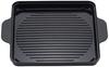 Iris Ohyama IH-compatible grilling plate with ceramic coating, easy to clean, convenient to use, compatible with IHK-T37 (1400W), black, IHKP-YP14-B