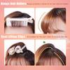BEPAN 1/3pcs Fluffy Hair Roller Bangs Clips 2 in 1 Bangs Hair Rollers with Clip Portable Bangs Curler Volumizing Root Lifting Clips