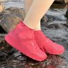 1pair Waterproof Silicone Rain Boot Covers - Reusable, Non-Slip Overshoes for Outdoor Use On Rainy Days
