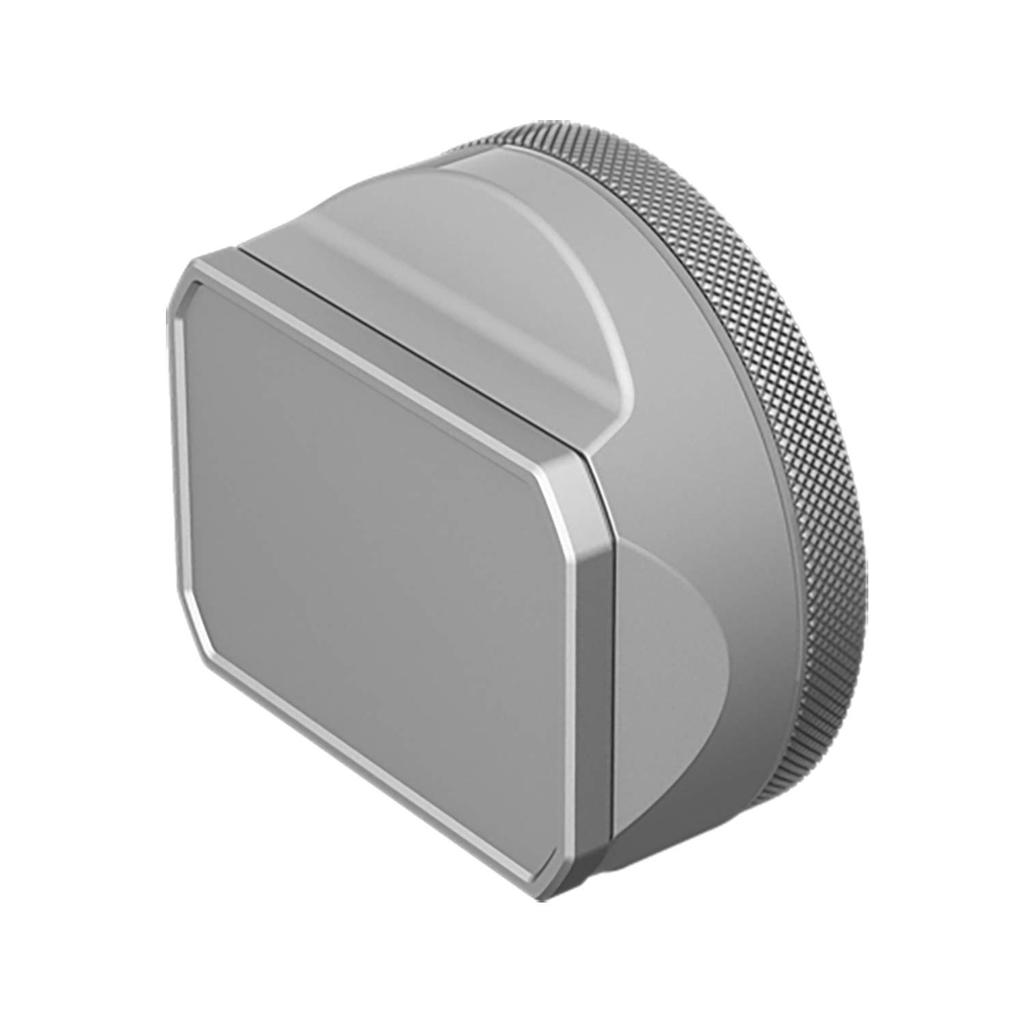 YC Onion Lens Hood Shade for Fujifilm X100V, Genuine FUJIFILM CHINA Accessory, Aluminum with 23mm Alloy Adapter Ring (Silver)