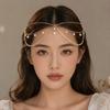 Long Tassels Bohemian Hair Chain Rhinestone Crystal Headband Ornament Bridal Wedding
