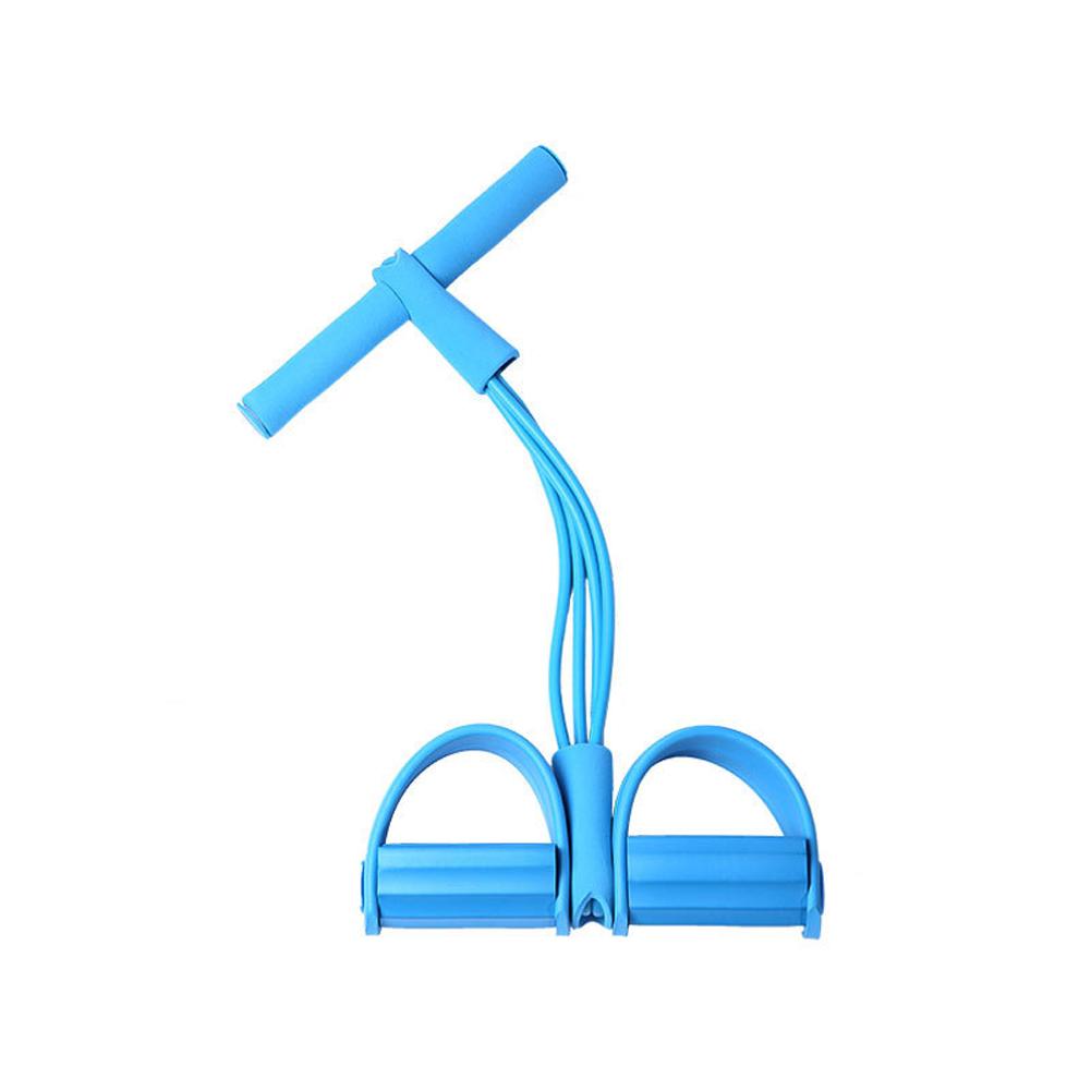 1PCS Fitness Gum 4 Tube Resistance Bands Latex Pedal Equipment Elastic Exerciser Sit-up Expander Bands Yoga Rope Pull