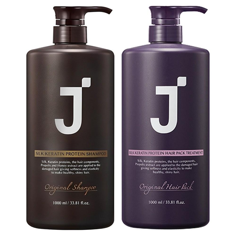 J.Forest Seiden-Keratin-Protein-Shampoo 1L + Haarmasken-Behandlung 1L 1 Stück