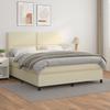 3142723 vidaXL Divan Bed with Mattress Grey 140x190 Cm Faux Leather
