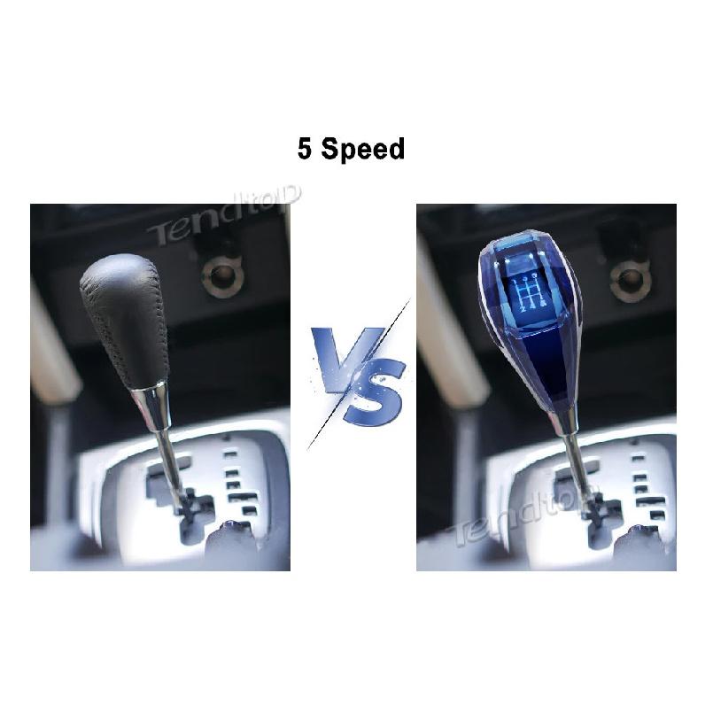 Araba Evrensel Kristal Saplı LED Vites Topuzu Lada Toyota Renault Honda VW SEAT SKODA 8 10 12MM Dişli Saplı Vites Topuzu