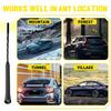 9" Inch Antenna Mast Black Power Rod Radio AM/FM w/ Screws Universal Replacement