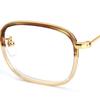 Alloaiweeo [Alo:Ctzen] Ci9710B C2 Classic Soltex Square Two-Tone Leopard/Gold Eyeglass Frames