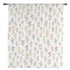 Watercolor Flower Leaf Sheer Curtains For Living Room Bedroom Tulle Curtain For Kitchen Voile Curtain Blind Panels