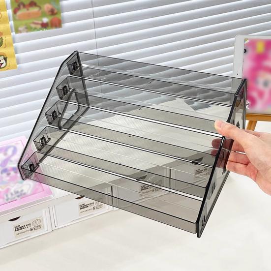 

Yousheng Nail Polish Organizer Display Rack Easy Installation Transparent Multi-layer Nail Polish Holder Sunglasses Organizer Triple Layer