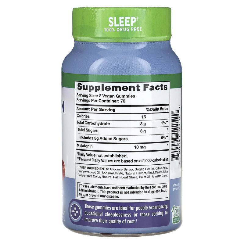 Sleep Melatonin Gummies, Natural Mixed Berry, 140 Gummies (5 mg per Gummy)