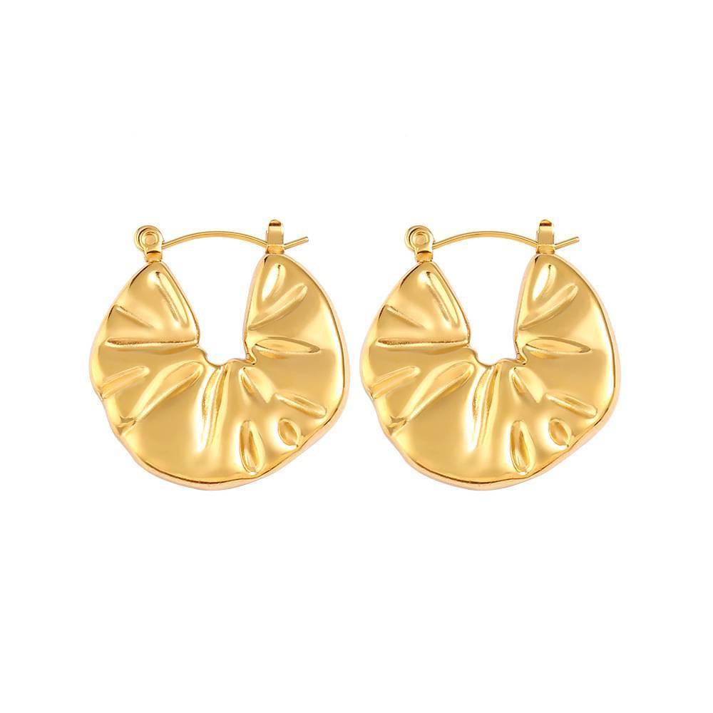 Versatile High-End Stainless Steel Stud Earrings - European American Style