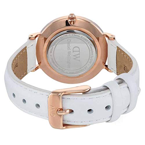 Daniel Wellington Classic Petite Bondi 32mm Women's Watch, White/Rose Gold, DW00100189/DW00600189