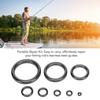160PCS Fishing Guide Ring Ceramic Fishing Rod Eyelet Ring Easy Installation Fishing Accessory for Fishing Outdoor