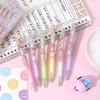 Back To School Season 2pcs 0.5mm Creative Cartoon Girl Metal Hook Press Pen Girl High-looking Neutral Pen Student Cute Sign Pen