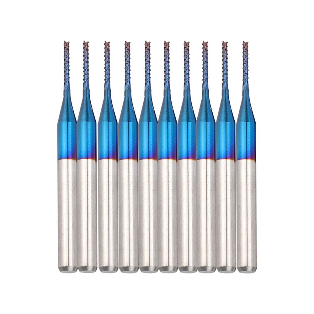 Milling Cutter Cutting Bit Carbide Corn End Engraving Bit For CNC PCB For Plastic Industrial Mill Router 10pcs