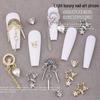 Rainbow Star Pendant Nail Art Set: Zircon Bow, Pearl Heart, and Rhinestone Accessories