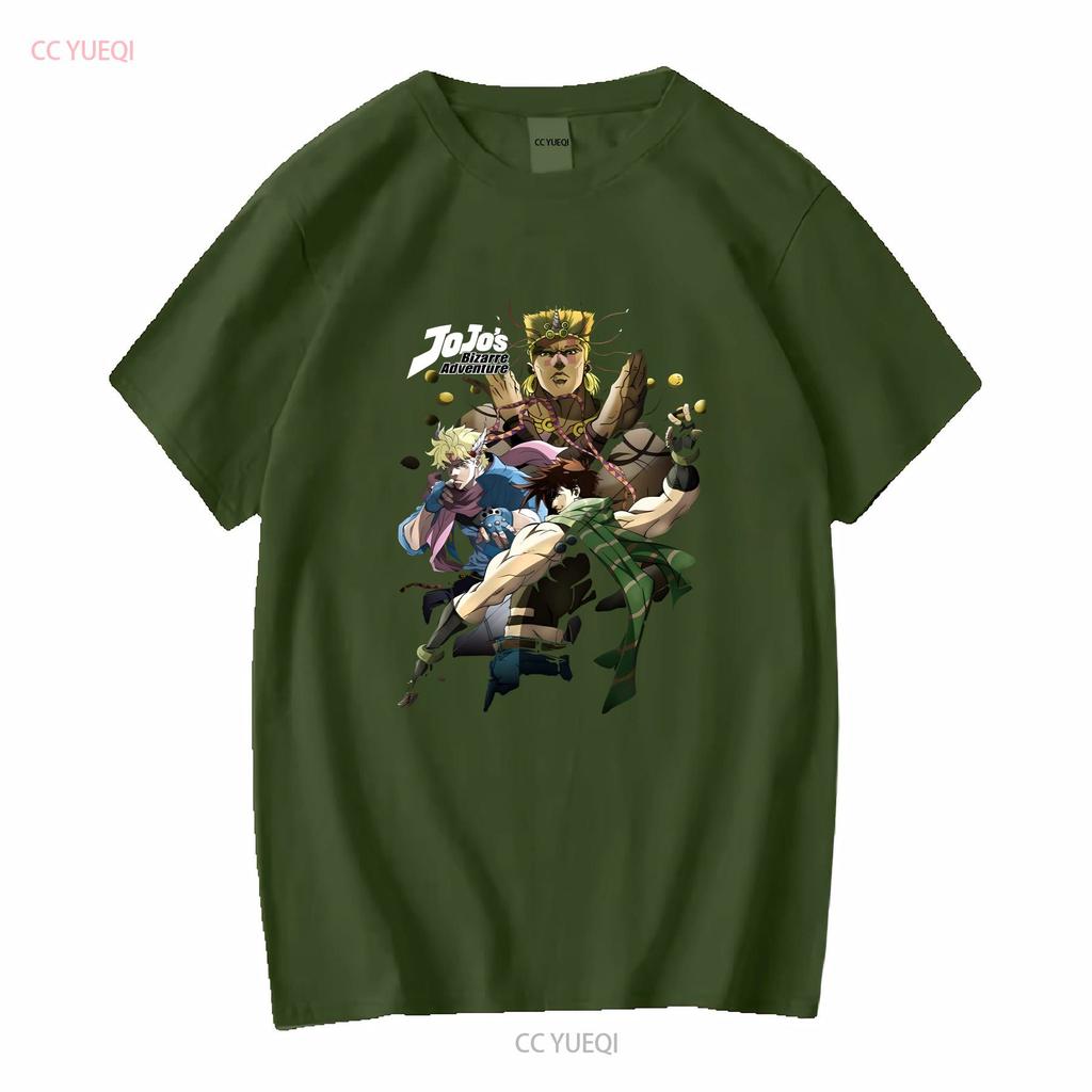 Jojos Bizare Adventure Adult New T Shirt Joseph Joestar Collage of Characters long or short sleeves vintage Washed Stretched