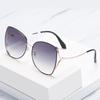 Women's Fashion Polygon Metal Sunglasses with Ocean Lens - New Trendy Design