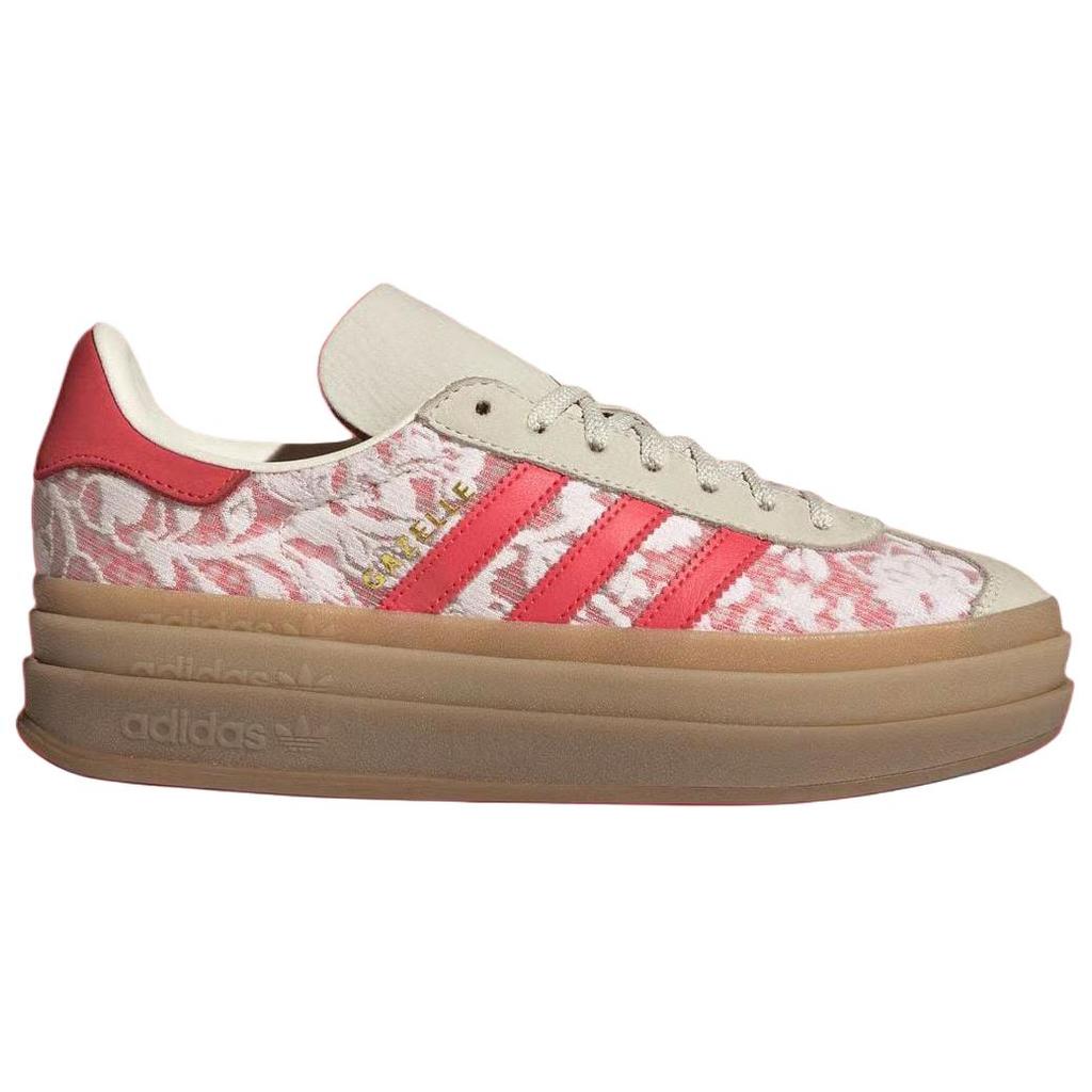 Liberty London X Adidas  Gazelle Bold Kazusa Pattern Women Sneakers Cream Cloud-White Cream-White JR8885