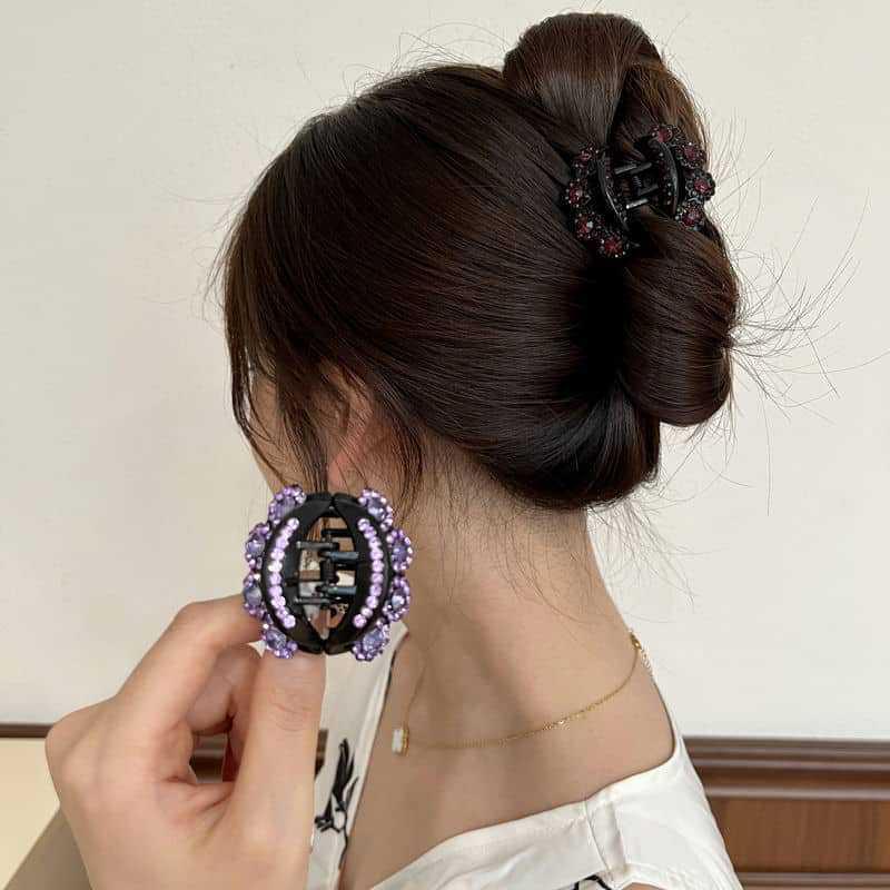 Vintage  Flower Hair Claws Women   Hairpins Clamps Crab Ponytail Barrette Girls Hair Accessories