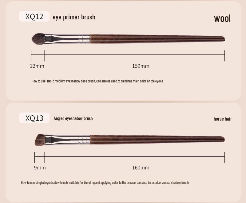 22-teiliges professionelles Tierhaar-Make-up-Pinselset für Maskenbildner